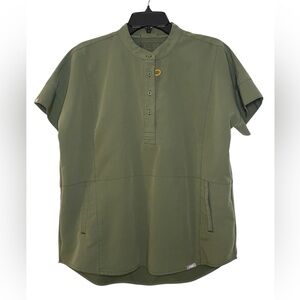 Figs Moss Manila Scrub Top Size Medium